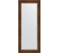 Зеркало EVOFORM с фацетом в багетной раме - римская бронза 88 мм (61x146 см) BY 3543
