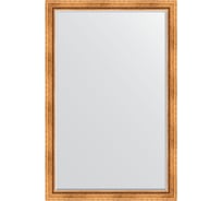 Зеркало EVOFORM с фацетом в багетной раме - римское золото 88 мм (116x176 см) BY 3620