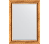 Зеркало EVOFORM с фацетом в багетной раме - римское золото 88 мм (76x106 см) BY 3464