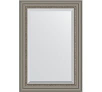 Зеркало EVOFORM с фацетом в багетной раме - римское серебро 88 мм (66x96 см) BY 1277