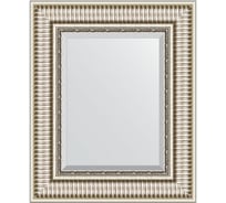 Зеркало EVOFORM с фацетом в багетной раме - серебряный акведук 93 мм (47x57 см) BY 1370