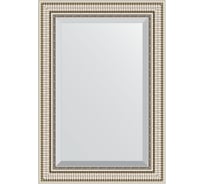 Зеркало EVOFORM с фацетом в багетной раме - серебряный акведук 93 мм (67x97 см) BY 1278