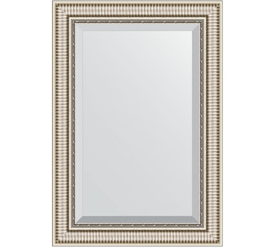 Зеркало EVOFORM с фацетом в багетной раме - серебряный акведук 93 мм (67x97 см) BY 1278 1