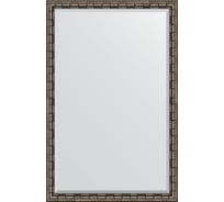 Зеркало EVOFORM с фацетом в багетной раме - серебряный бамбук 73 мм (113x173 см) BY 1216