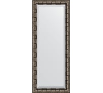 Зеркало EVOFORM с фацетом в багетной раме - серебряный бамбук 73 мм (58x143 см) BY 1166