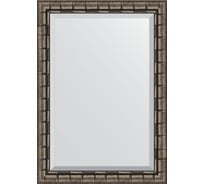 Зеркало EVOFORM с фацетом в багетной раме - серебряный бамбук 73 мм (73x103 см) BY 1196