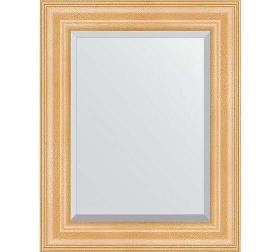 Зеркало EVOFORM с фацетом в багетной раме - сосна 62 мм (41x51 см) BY 1355 1