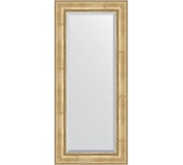Зеркало EVOFORM с фацетом в багетной раме - состаренное серебро с орнаментом 120 мм (72x162 см) BY 3584