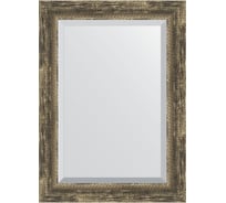 Зеркало EVOFORM с фацетом в багетной раме - старое дерево с плетением 70 мм (53x73 см) BY 3382