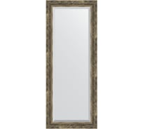 Зеркало EVOFORM с фацетом в багетной раме - старое дерево с плетением 70 мм (53x133 см) BY 3512
