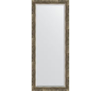 Зеркало EVOFORM с фацетом в багетной раме - старое дерево с плетением 70 мм (63x153 см) BY 3564