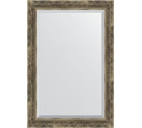 Зеркало EVOFORM с фацетом в багетной раме - старое дерево с плетением 70 мм (63x93 см) BY 3434