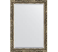 Зеркало EVOFORM с фацетом в багетной раме - старое дерево с плетением 70 мм (73x103 см) BY 3460