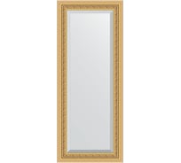Зеркало EVOFORM с фацетом в багетной раме - сусальное золото 80 мм (55x135 см) BY 1254