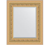 Зеркало EVOFORM с фацетом в багетной раме - сусальное золото 80 мм (45x55 см) BY 1366