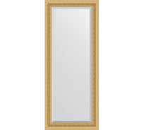 Зеркало EVOFORM с фацетом в багетной раме - сусальное золото 80 мм (65x155 см) BY 1284