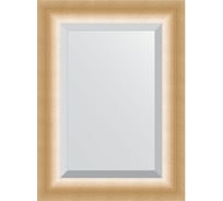 Зеркало EVOFORM с фацетом в багетной раме - травленое золото 87 мм (56x76 см) BY 1131