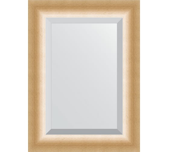 Зеркало EVOFORM с фацетом в багетной раме - травленое золото 87 мм (56x76 см) BY 1131 1