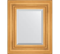 Зеркало EVOFORM с фацетом в багетной раме - травленое золото 99 мм (49x59 см) BY 3366