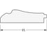 Зеркало EVOFORM с фацетом в багетной раме - травленое серебро 95 мм (118x178 см) BY 1316 3