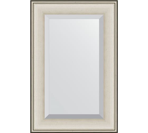 Зеркало EVOFORM с фацетом в багетной раме - травленое серебро 95 мм (58x88 см) BY 1236 1