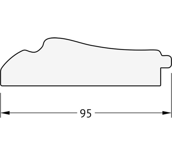 Зеркало EVOFORM с фацетом в багетной раме - травленое серебро 95 мм (68x158 см) BY 1286