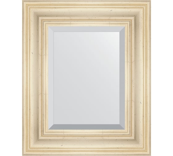 Зеркало EVOFORM с фацетом в багетной раме - травленое серебро 99 мм (49x59 см) BY 3367