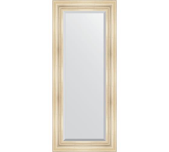 Зеркало EVOFORM с фацетом в багетной раме - травленое серебро 99 мм (59x139 см) BY 3523 1