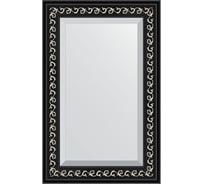 Зеркало EVOFORM с фацетом в багетной раме - черный ардеко 81 мм (55x85 см) BY 1135