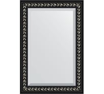 Зеркало EVOFORM с фацетом в багетной раме - черный ардеко 81 мм (65x95 см) BY 1175