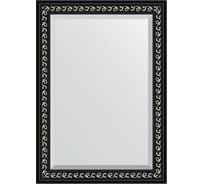 Зеркало EVOFORM с фацетом в багетной раме - черный ардеко 81 мм (75x105 см) BY 1195