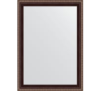 Зеркало EVOFORM в багетной раме - махагон с орнаментом 50 мм (53x73 см) BY 3640