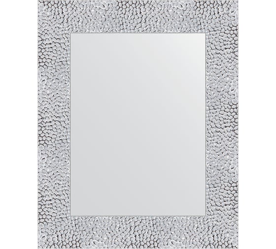 Зеркало EVOFORM в багетной раме - чеканка белая 70 мм (43x53 см) BY 3650 1