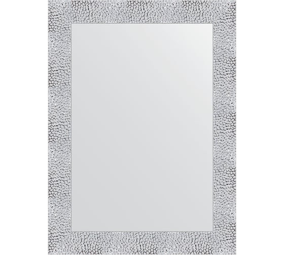 Зеркало EVOFORM в багетной раме - чеканка белая 70 мм (56x76 см) BY 3651 1