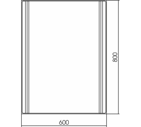 Зеркало Azario Aldo 600x800 мм, сенсорный выключатель LED-00002528 00078812