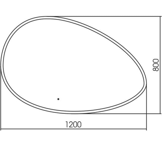 Зеркало Azario OMEGA 1200x800 мм, бесконтактный сенсор LED-00002557 00077206