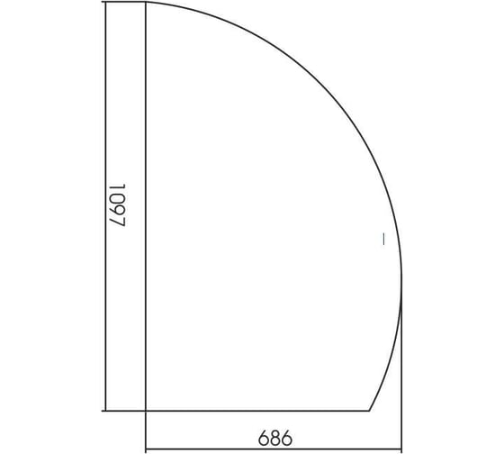 Зеркало Azario MARIO 686x1097 мм, правое, бесконтактный сенсор LED-00002541 00077111