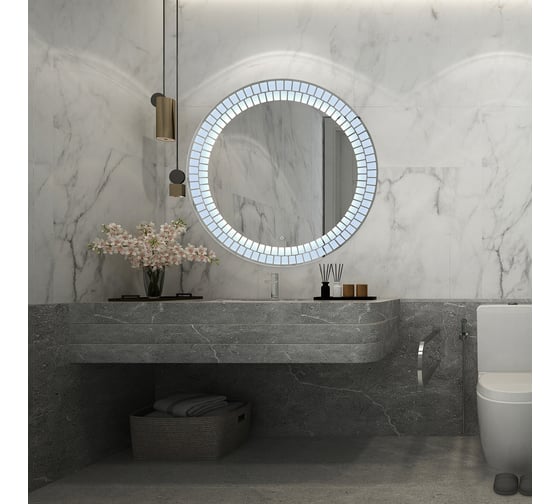 Зеркало Azario Армада диам. 1000 мм, сенсорный выключатель LED-00002512 00077074