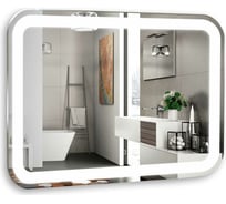 Зеркало Azario Аллюр 915x685 мм, сенсорный выключатель LED-00002531 00077073