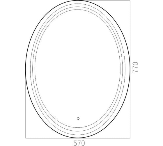 Зеркало Azario VIGO 570x770 мм, сенсорный выключатель LED-00002522 00077071