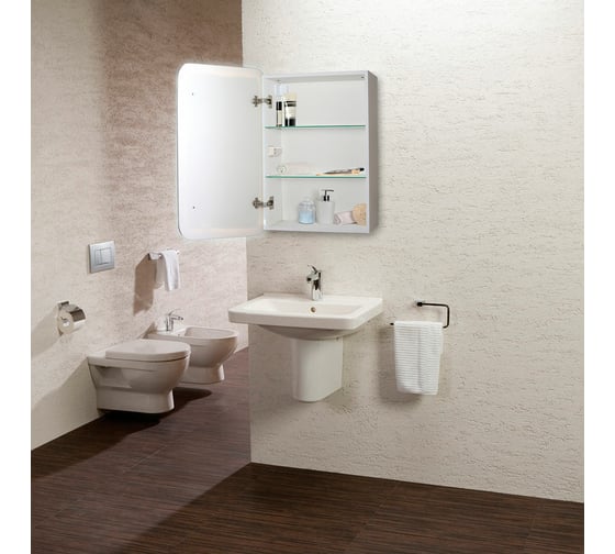 Зеркало-шкаф Azario Фиджи flip 50 универсальное LED-00002471 00079967