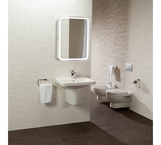 Зеркало-шкаф Silver-Mirrors Фиджи Flip 60 600x800 R-50 LED-00002472