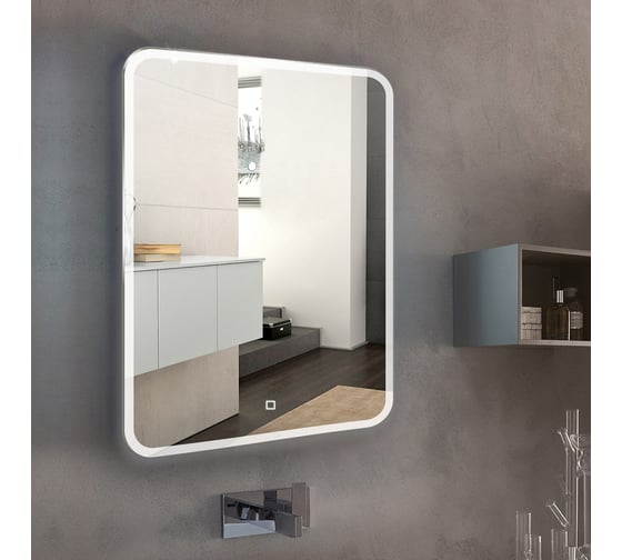 Зеркало Azario Стив 505x750 мм, сенсорный выключатель LED-00002582 00079145