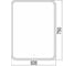 Зеркало Azario Стив 505x750 мм, сенсорный выключатель LED-00002582 00079145 3