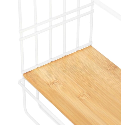 Прямоугольная полка ЧМЗ Меконг 30.1x15.4x40 см, белый 510-002-02
