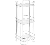 Прямоугольная полка ЧМЗ Нюанс 25x24.5x59 см, хром 512-003-01