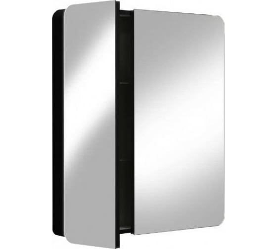 Зеркало-шкаф Reflection Black led 760x850 RF2002BL