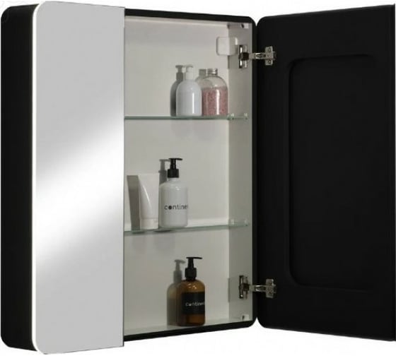 Зеркало-шкаф Reflection Black led 760x850 RF2002BL