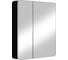 Зеркало-шкаф Reflection Black led 760x850 RF2002BL 1
