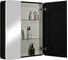 Зеркало-шкаф Reflection Black led 760x850 RF2002BL 5
